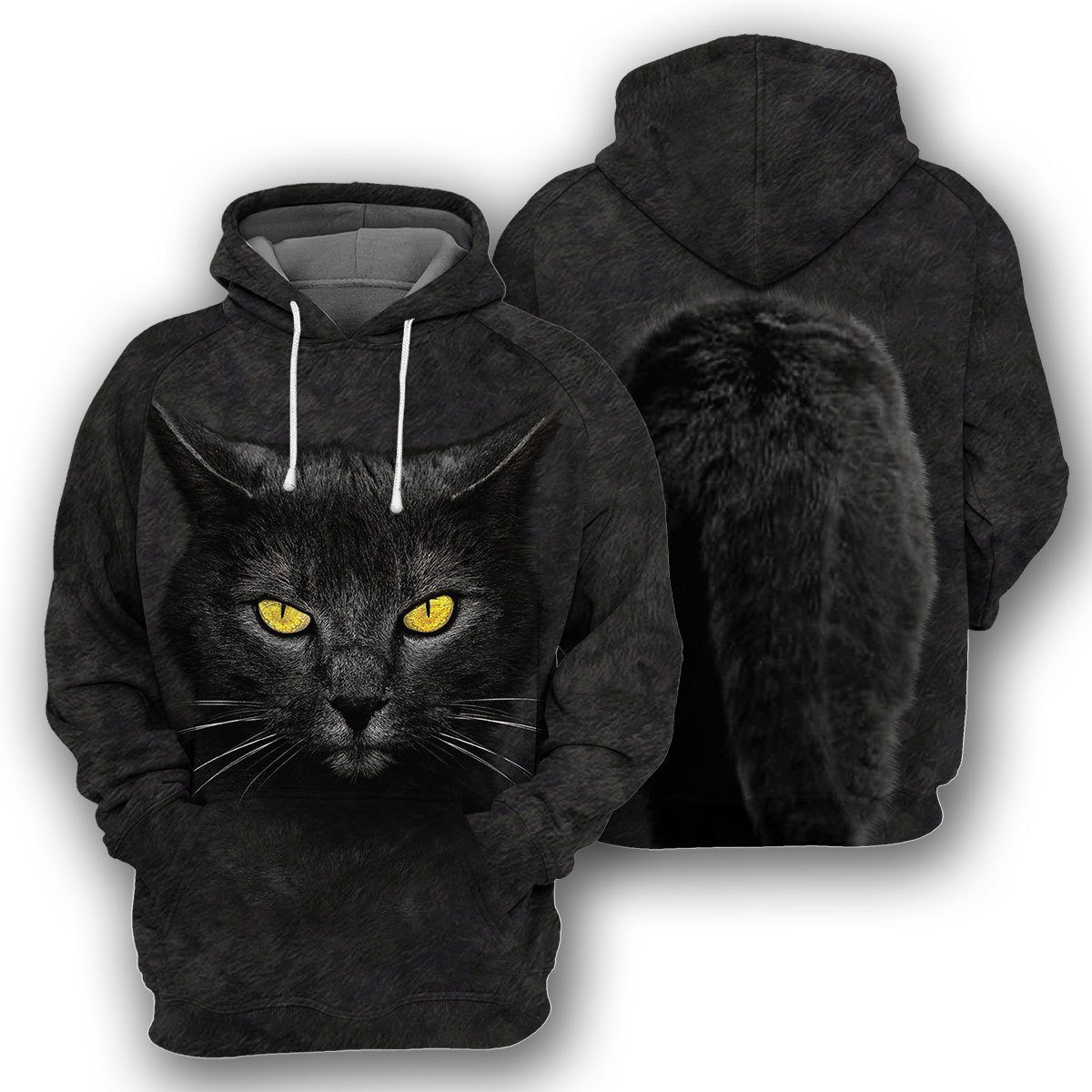 Gearhumans Black Cat - 3D All Over Printed Shirt
